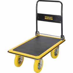 Description générale Chariot à plateforme robuste Stanley Fatmax FXWT-704, conçu pour un transport efficace et sécurisé de vo ...