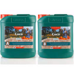 CANNA Coco A & B est une gamme d'engrais professionnels conçue spécifiquement pour la culture des plantes sur substrat de coc ...