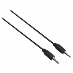 Sweex 3.5 mm / 3.5 mm, 1 m câble audio 3,5mm Noir