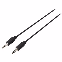 Sweex 3.5 mm / 3.5 mm, 1 m câble audio 3,5mm Noir