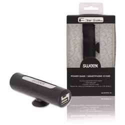 Sweex SW2500PB001BL, 2500 mAh, Lithium-Ion (Li-Ion), Noir