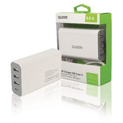 Sweex CH-017WH chargeur d'appareils mobiles Universel Blanc Secteur Intérieure