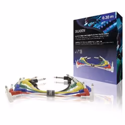 Sweex SWOP23010E030, 6,35 mm, Mâle, 6,35 mm, Mâle, 0,3 m, Multicolore