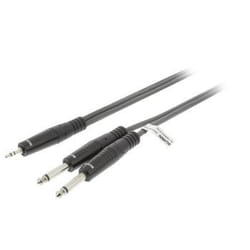 Sweex SWOP23200E30 câble audio 3 m 2 x 6,35 mm 6,35 mm Noir