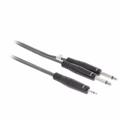 Sweex SWOP23200E30 câble audio 3 m 2 x 6,35 mm 6,35 mm Noir