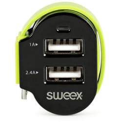 Sweex - Chargeur de voiture 3 sorties 6 a 2 x usb micro usb noirvert 38760789 38760789 38760789 38760789 38760789 38760789 38760789 38760789 38760789