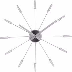 NeXtime 2610ZI, Mur, Quartz clock, Cercle, Argent, Acier inoxydable, Adultes