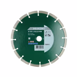 Disque diamant Ø125mm Proline HIKOKI 752812- al.22.2 seg. 10 universel fritté Scie diamantée universelle pour une utilisation ...
