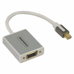 Profigold PROM201 câble vidéo et adaptateur 0,2 m Mini DisplayPort VGA (D-Sub) Blanc