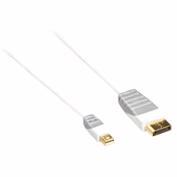 Bandridge 1m Mini DisplayPort - DisplayPort m/m Blanc