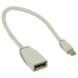 Bandridge 0.2m Mini DisplayPort - DisplayPort m/f 0,2 m Blanc