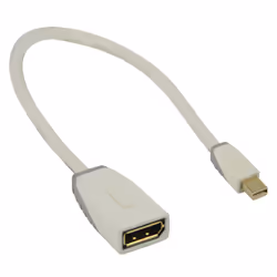 Bandridge 0.2m Mini DisplayPort - DisplayPort m/f 0,2 m Blanc