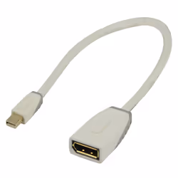 Bandridge 0.2m Mini DisplayPort - DisplayPort m/f 0,2 m Blanc