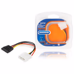 Bandridge 0.15 m SATA, 0,15 m, Molex (4-pin), SATA 15 broches, Mâle, Femelle, Droit