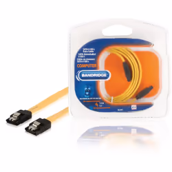 Bandridge BCL9401, 1 m, SATA I, SATA 7-pin, SATA 7-pin, Femelle/Femelle, Jaune