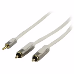 Profigold PROM3411 câble audio 1 m 3,5mm 2 x RCA Blanc