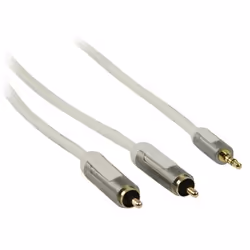 Profigold PROM3411 câble audio 1 m 3,5mm 2 x RCA Blanc