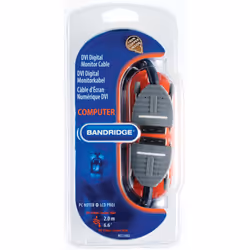 Bandridge BCL1402 câble DVI 2 m DVI-D Noir, Gris