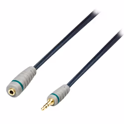 Bandridge BAL3601 câble audio 1 m 3,5mm Noir, Gris