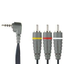 Bandridge 2m RCA/3.5mm Cable 3,5mm 3 x RCA Noir
