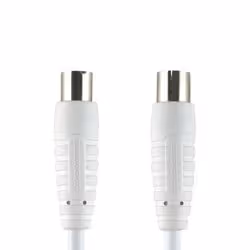 Bandridge BVL8802, 2 m, 1x Coax, 1x Coax, Blanc