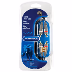 Bandridge BAL4210, RCA, Mâle, RCA, Mâle, 10 m, Noir