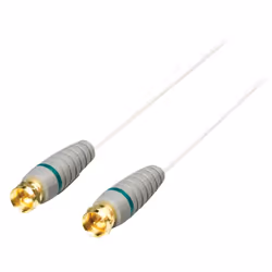 Bandridge BVL9100 câble coaxial 0,5 m 1x F Blanc