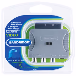 Bandridge BVP765 câble vidéo et adaptateur SCART (21-pin) 3 x RCA + S-Video Gris, Rouge, Blanc, Jaune