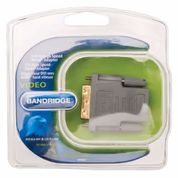 Bandridge BVP200 changeur de genre de câble DVI-D HDMI FM Gris