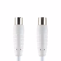 Bandridge BVL8807, 7,5 m, 1x Coax, 1x Coax, Blanc