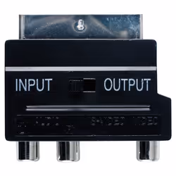 Bandridge SCART Audio Video Adapter, SCART (21-pin), 3 x RCA + S-Video, Mâle, Femelle, Noir
