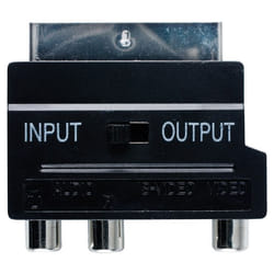 Bandridge SCART Audio Video Adapter SCART (21-pin) 3 x RCA + S-Video Noir