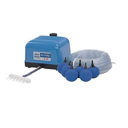 AquaForte Original Set de Pompe à air Hailea V30 17L/Min à 12 m avec 6 Pierres et 25 m Tuyau 4/6 - SC405