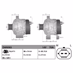 Alternateur DENSO DAN583 - Vue supplémentaire 6