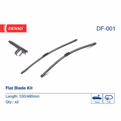 Balai d'essuie-glace DENSO DF-001, Flat Blades, 530+480mm, Avant, 2 pièce - Vue supplémentaire 4