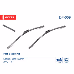 Balai d'essuie-glace DENSO DF-009, Flat Blades, 600+450mm, Avant, 2 pièce - Vue supplémentaire 4