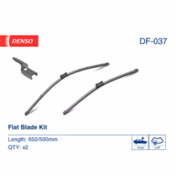 Balai d'essuie-glace DENSO DF-037, Flat Blades, 650+500mm, Avant, 2 pièce - Vue supplémentaire 4