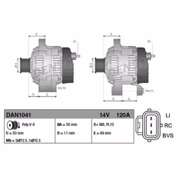 Alternateur DENSO DAN1041 - Vue supplémentaire 5