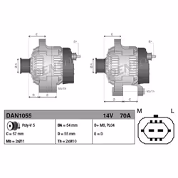 Alternateur DENSO DAN1055 - Vue supplémentaire 5