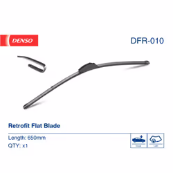 Balai d'essuie-glace DENSO DFR-010, Flat Blades, 650mm, Avant, 1 pièce - Vue supplémentaire 4