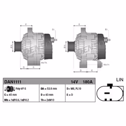 Alternateur DENSO DAN1111 - Vue supplémentaire 6