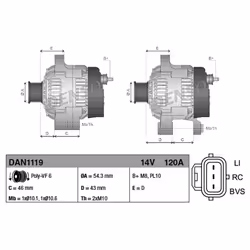 Alternateur DENSO DAN1119
