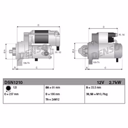 Démarreur DENSO DSN1210 - Vue supplémentaire 5