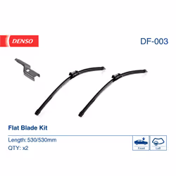 Balai d'essuie-glace DENSO DF-003, Flat Blades, 530mm, Avant, 2 pièce - Vue supplémentaire 4