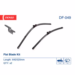 Balai d'essuie-glace DENSO DF-049, Flat Blades, 640+520mm, Avant, 2 pièce - Vue supplémentaire 4