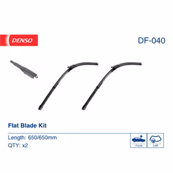 Balai d'essuie-glace DENSO DF-040, Flat Blades, 650mm, Avant, 2 pièce - Vue supplémentaire 4