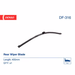 Balai d'essuie-glace DENSO DF-316, Flat Blades, 400mm, Arrière, 1 pièce - Vue supplémentaire 5