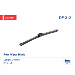 Balai d'essuie-glace DENSO DF-312, Flat Blades, 240mm, Arrière, 1 pièce - Vue supplémentaire 5