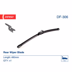Balai d'essuie-glace DENSO DF-306, Flat Blades, 480mm, Arrière, 1 pièce - Vue supplémentaire 5