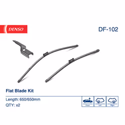 Balai d'essuie-glace DENSO DF-102, Flat Blades, 650mm, Avant, 2 pièce - Vue supplémentaire 4
